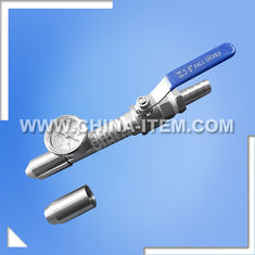 China Electronic Lab Equipment IPX5 IPX6 Brass Hose Nozzle, Water Jet Nozzle with Pressure Gauge supplier